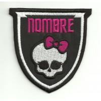 PERSONALIZED MONSTER HIGH embroidery patch 10,5cm x 11cm