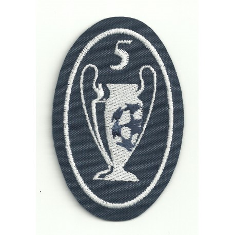 Embroidery patch 5 CUPS CHAMPIONS 5CM X 7,5cm