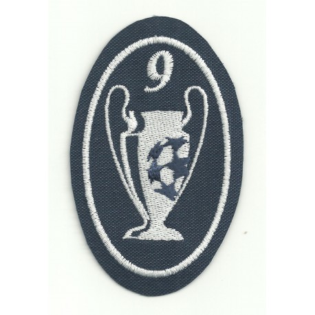 Embroidery patch 9 CUPS CHAMPIONS 5CM X 7,5cm