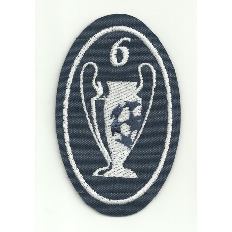 Embroidery patch 6 CUPS CHAMPIONS 5CM X 7,5cm