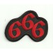 embroidered patch 666 12cm x 8,8cm