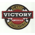 embroidery patch VICTORY MOTORCYCLES CLASIC 9cm x 7.5cm