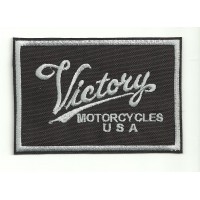 Parche bordado VICTORY MOTORCYCLES CUADRADO 9cm x 6cm