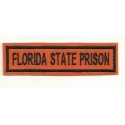 Parche bordado FLORIDA STATE PRISON 10cm x 2.8cm