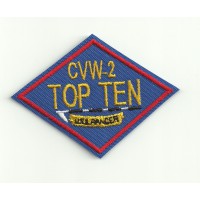 Patch embroidery TOP GUN CVW-2 TOP TEN 8cm x 5.5cm