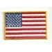 Patch USA flag, WITH YELLOW OUTSIDE 4cm x 3cm