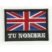 Parche bordado TU NOMBRE BANDERA REINO UNIDO 4,5cm X 3,3cm NAMETAPE