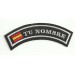 Embroidered Patch WITH YOUR NAME UP FLAG 5,5cm x 2cm NAMETAPE