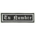 Embroidery patch PERSONALIZED WITH GOTHIC LETTER 5cm x 1,2cm