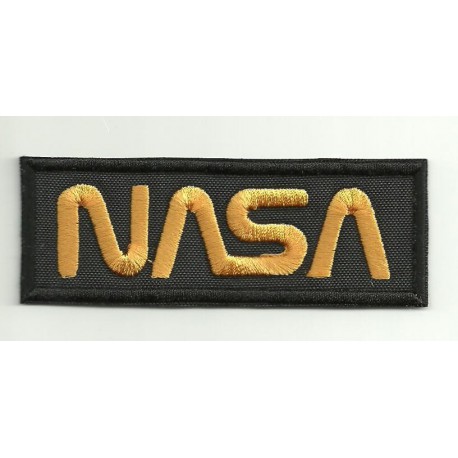 Parche bordado NASA NEGRO 13,5cm x 5,25cm