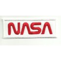 Parche bordado NASA BLANCO 13,5cm x 5,25cm