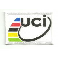 Parche bordado y textil UCI UNION CICLISTA INTERNACIONAL 7cm x 5cm