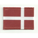 Patch textile and embroidery FLAG DENMARK 4cm x 3cm
