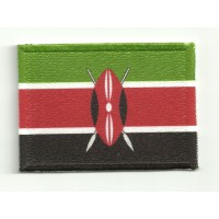 Patch embroidery and textile FLAG KENYA 5cm x 3cm