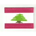 Patch textile and embroidery FLAG LEBANON 4CM x 3CM