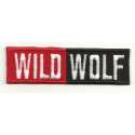 Embroidery patch WILD WOLF TREK 10cm x 3cm