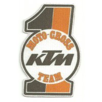 Parche textil KTM Nº 1 MOTO CROS 7,5cm x 11cm
