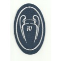 Embroidery patch 10 CUPS CHAMPIONS REAL MADRID THE TENTH 5CM X 7,5cm