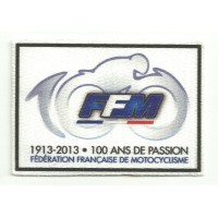 Parche textil FFM FEDERATION FRANÇAISE DE MOTOCYCLISME 8,5cm x 6cm