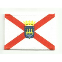 Patch embroidery and textile FLAG LOGROÑO 4CM X 3CM