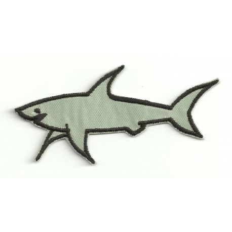 Patch embroidery PROFILE GREASE SHARK 9cm x 4cm
