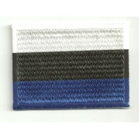 Patch embroidery and textile FLAG ESTONIA 4CM x 3CM