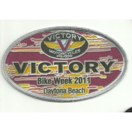 Patch embroidery and textile VICTORY BIKE WEEK 10cm x 6cm