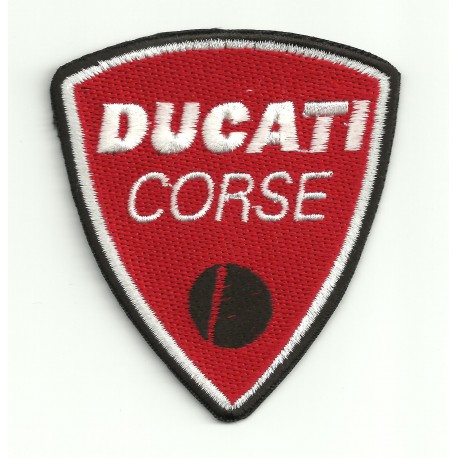 Patch embroidery DUCATI CORSE RED 4,5cm x 5cm