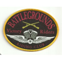 Patch embroidery end textile VICTOTY RIDERS 8cm x 7,5cm