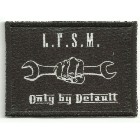 Patch embroidery and textile ONLY BY DEFAULT 7cm x 5cm