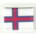 Patch textile and embroidery FLAG ISLAND FEROE 4cm x 3cm