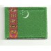 Patch embroidery FLAG TURKMENISTAN 4CM x 3CM