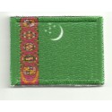 Patch embroidery and textile FLAG TURKMENISTAN 4CM x 3CM