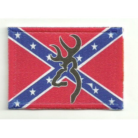 Embroidery and textile patch BROWNING CONFEDERATE 7cm x 5cm
