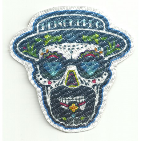 Patch embroidery end textile SKULL HEISENBERG 7,5cm