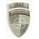 Parche bordado ISAF NATO OTAN ARIDO 5cm x 8,5cm