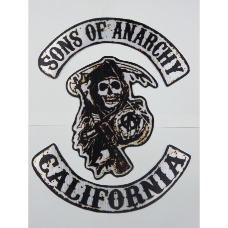 Textile patch SONS OF ANARCHY pack 3 28cm x 33cm
