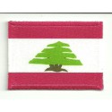 Patch textile and embroidery FLAG LEBANON 7CM x 5CM