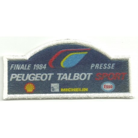 Patch embroidery and textile PEUGEOT TALBOT SPORT 8,5cm x 3,5cm