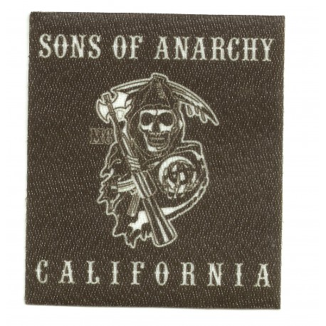 Parche textil SONS OF ANARCHY CALIFORNIA 7,5cm x 8,5cm