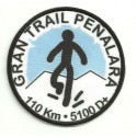 Embroidery and textile patch GRAN TRAIL PEÑALARA 7cm 