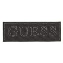Embroidery patch GUESS silver thread 12cm x 4cm