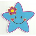 Patch textil STAR WITH BRIGHT 16cm x 15cm