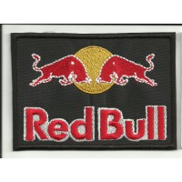 Patch embroidery RED BULL BLACK 5cm x 3,5cm
