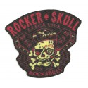 Textile patch ROCKER SKULL - ROCKABILLY 8 cm x 7 cm
