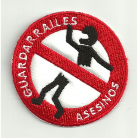 Patch embroidery GUARDARRAILES ASESINOS GRANDE 19cm