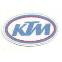 Parche textil KTM OVALADO 8cm x 4,5cm