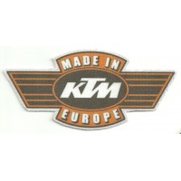 Textile patch KTM MADE IN EUROPE 14,5cm X 7cm