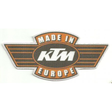 Parche textil KTM MADE IN EUROPE 14,5cm X 7cm