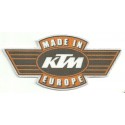 Textile patch KTM MADE IN EUROPE 14,5cm X 7cm